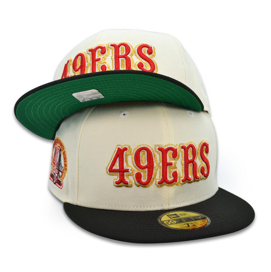 San Francisco 49ers 40th Anniversary Exclusive New Era 59Fifty Fitted Hat -Chrome/Black
