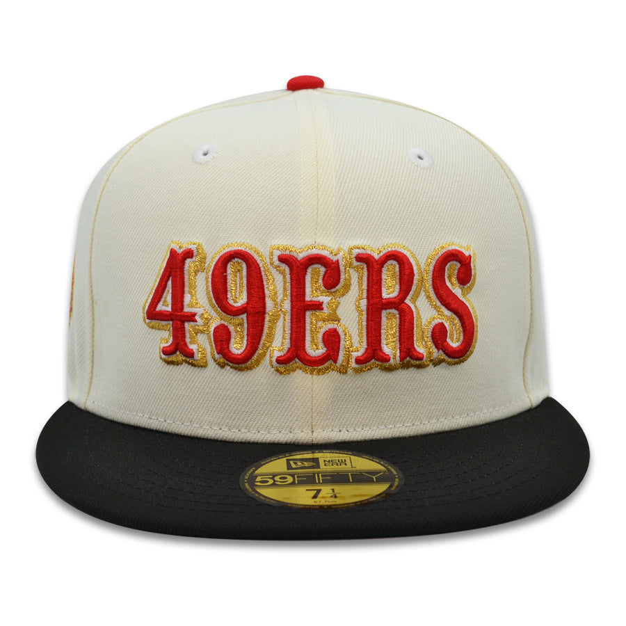 San Francisco 49ers 40th Anniversary Exclusive New Era 59Fifty Fitted Hat -Chrome/Black