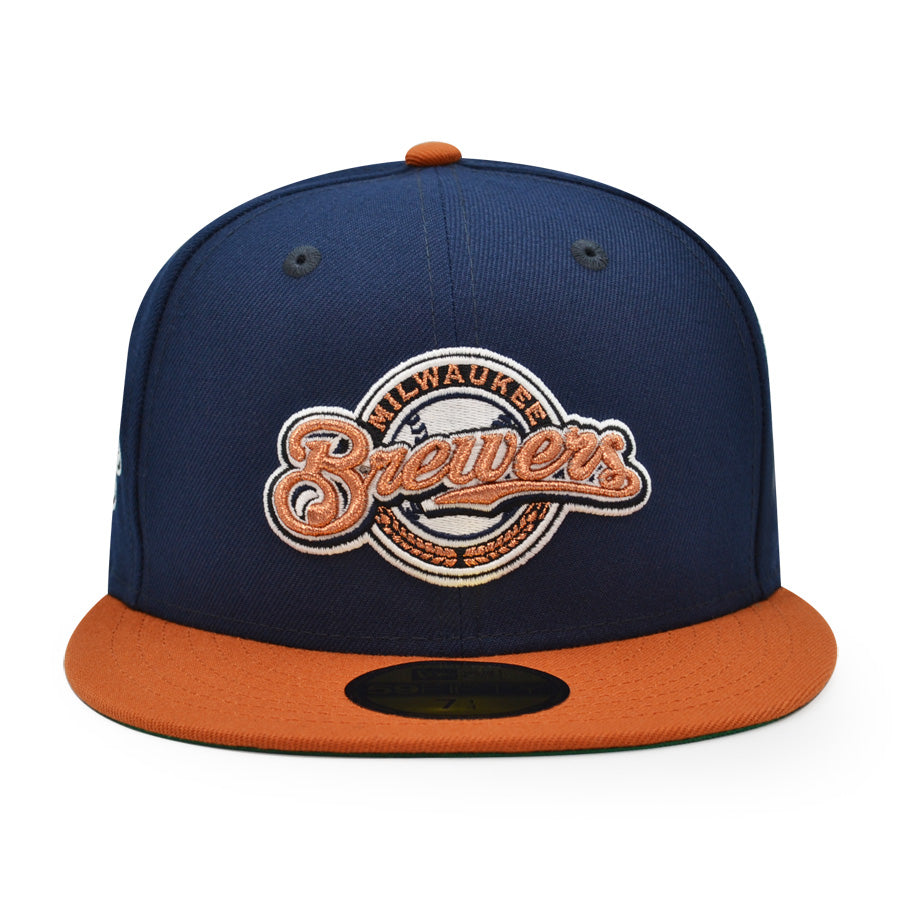 Milwaukee Brewers 2002 ALL-STAR GAME New Era 59Fifty Fitted Hat - Navy/Texas Orange