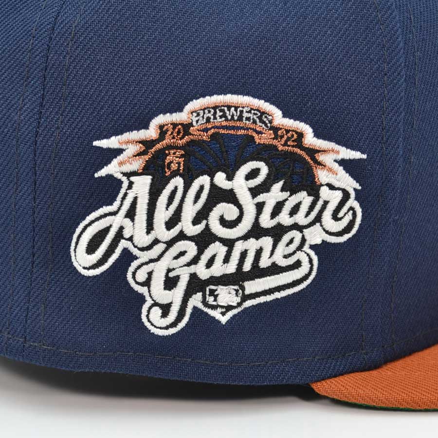 Milwaukee Brewers 2002 ALL-STAR GAME New Era 59Fifty Fitted Hat - Navy/Texas Orange