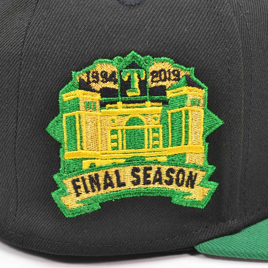 Texas Rangers FINAL SEASON Exclusive New Era 59Fifty Fitted Hat - Black/Green