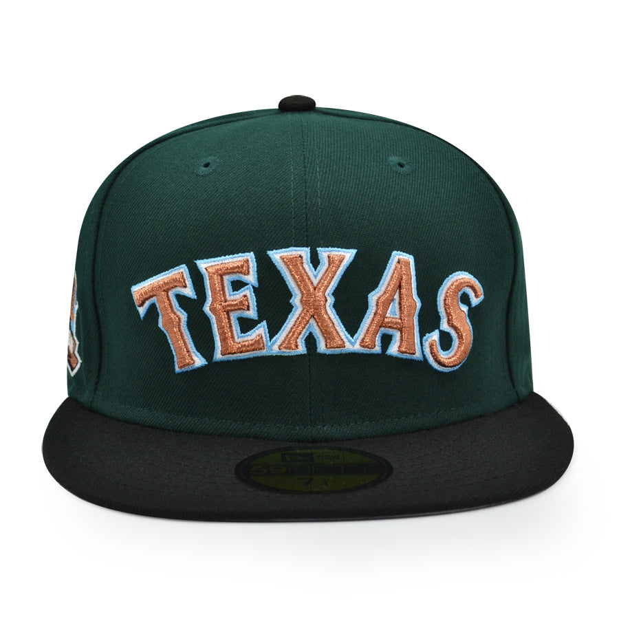 Texas Rangers FINAL SEASON Exclusive New Era 59Fifty Fitted Hat - Dark Green/Black