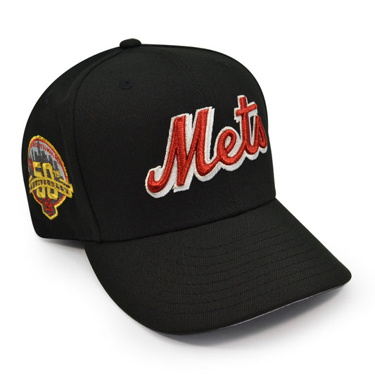 New York Mets 50th ANNIVERSARY Exclusive New Era 59Fifty Fitted Hat - Black