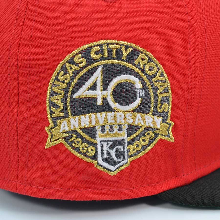 Kansas City Royal 40th ANNIVERSARY Exclusive New Era 59Fifty Fitted Hat - Red/Black