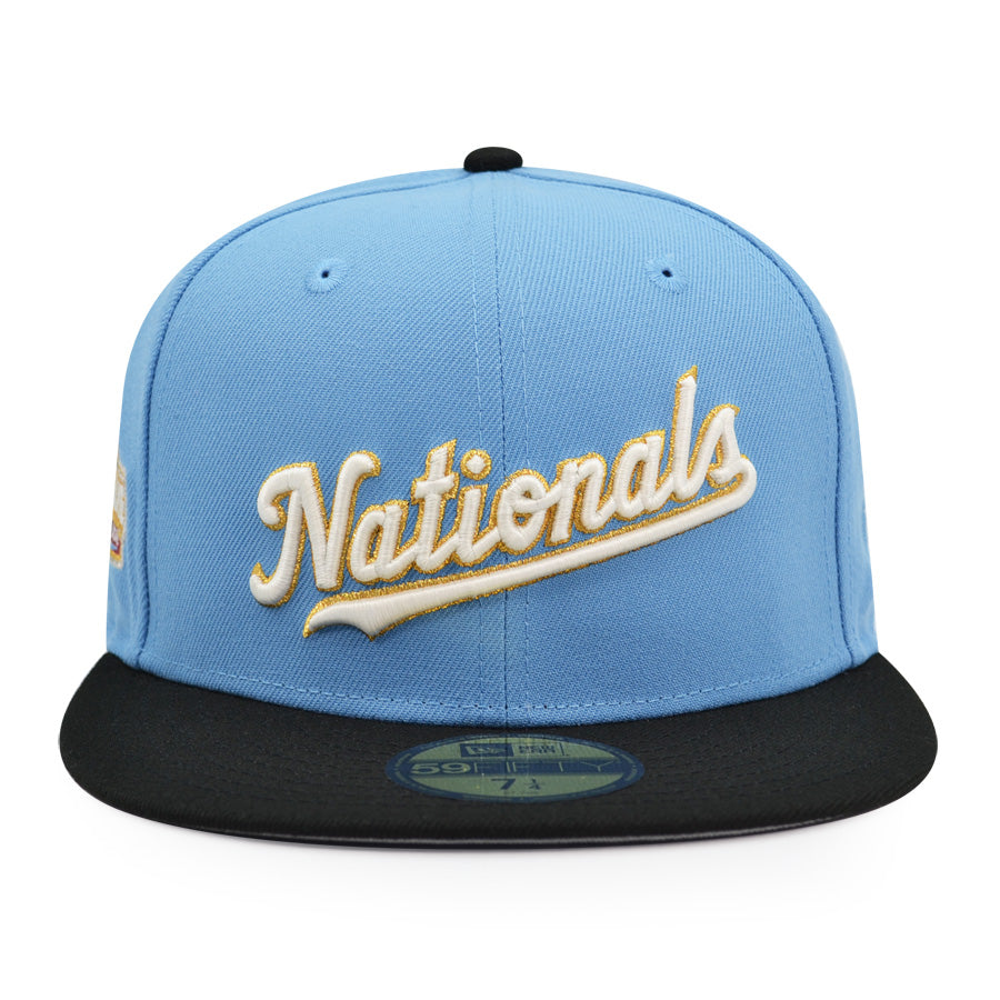 Washington Nationals Script 2018 ALL-STAR GAME Anniversary Exclusive New Era 59Fifty Fitted Hat - Sky/Black