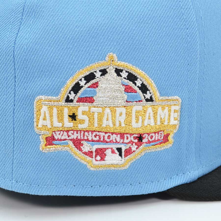 Washington Nationals Script 2018 ALL-STAR GAME Anniversary Exclusive New Era 59Fifty Fitted Hat - Sky/Black