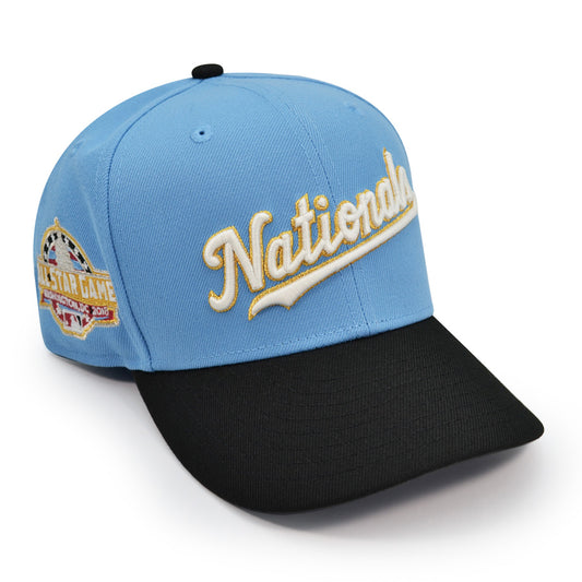 Washington Nationals Script 2018 ALL-STAR GAME Anniversary Exclusive New Era 59Fifty Fitted Hat - Sky/Black