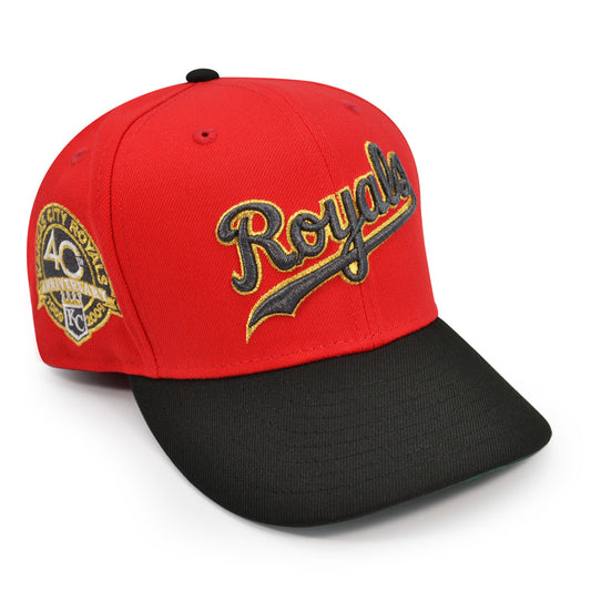 Kansas City Royal 40th ANNIVERSARY Exclusive New Era 59Fifty Fitted Hat - Red/Black