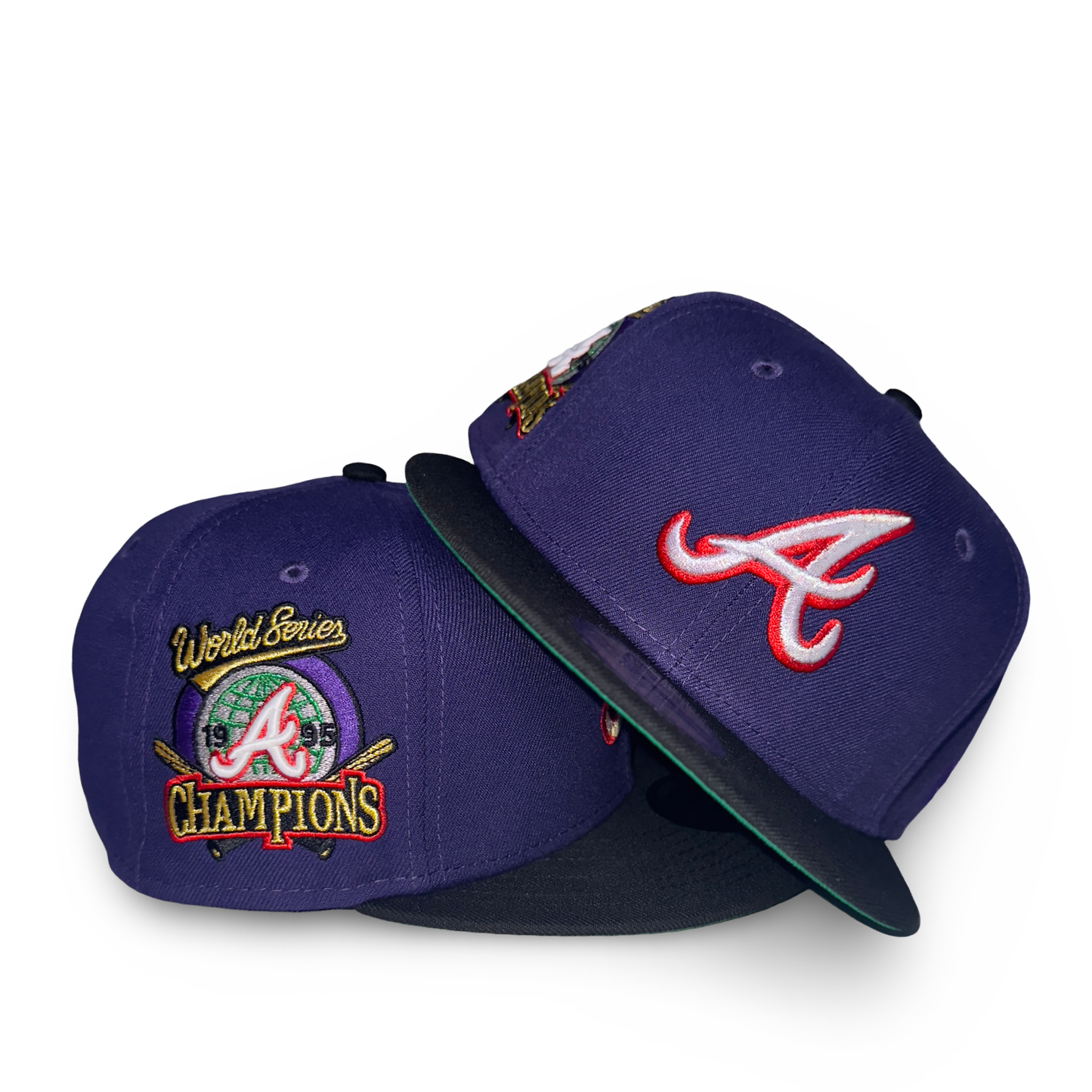 Atlanta Braves "BIG BODY" Exclusive New Era 59Fifty Fitted Hat - Purple/Black
