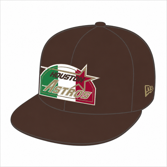 🚨PRE-ORDER ONLY! ETA 9/01/26-9/30/26🚨 Houston Astros "TX CUP 2.0" Exclusive New Era 59Fifty Fitted Hat - Walnut