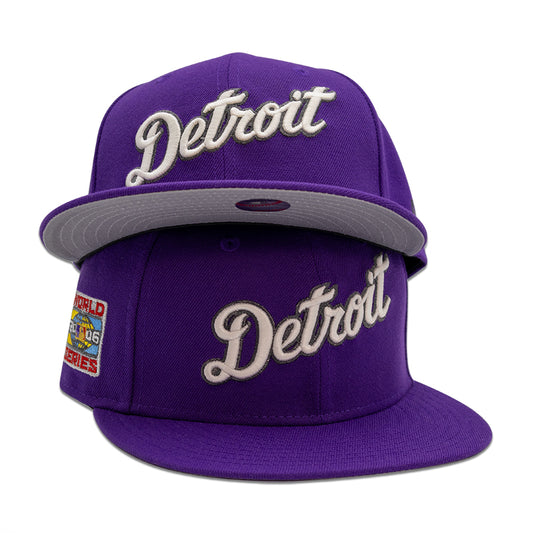 Detroit Pistons "BIG SHIRLEY" Exclusive New Era 59Fifty Fitted Hat - True Purple