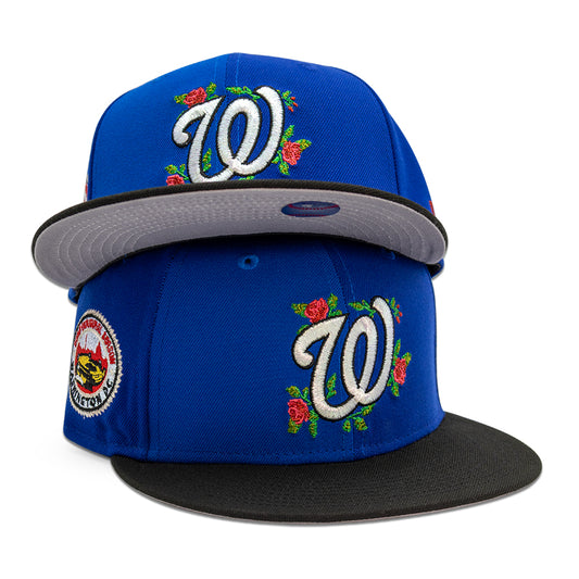 Washington Nationals "GiveHimHisFlowers" Pinwheel Exclusive New Era 59Fifty Fitted Hat - Calming/Light Royal/Black