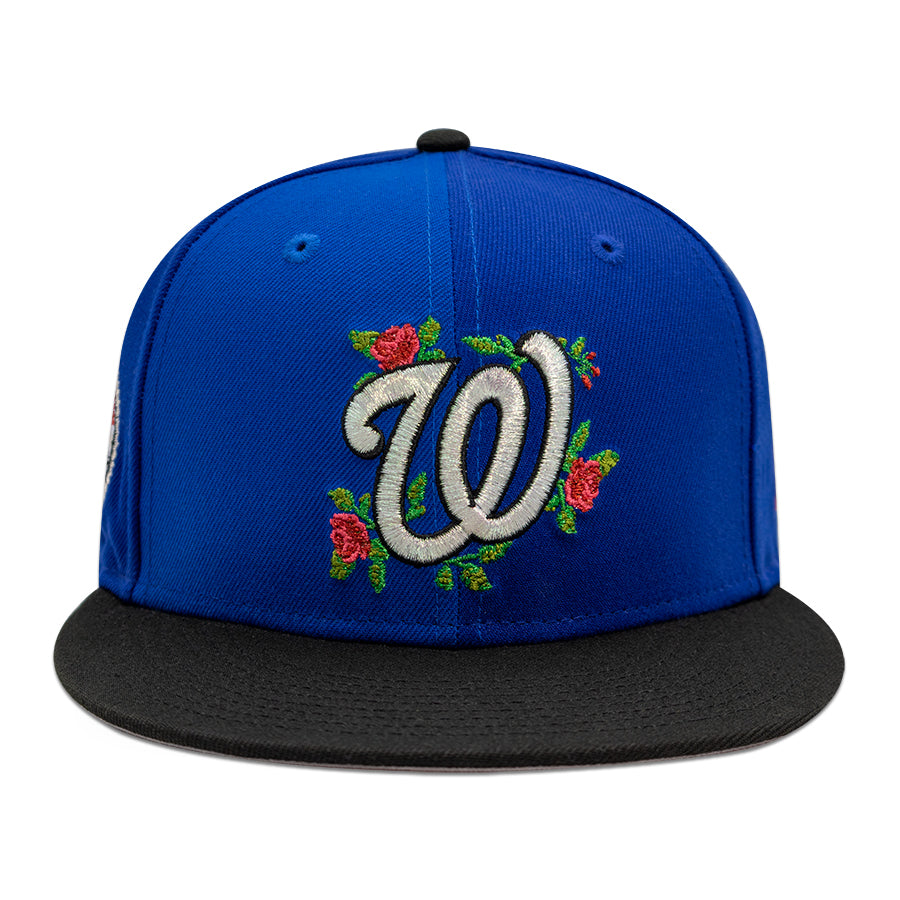 Washington Nationals "GiveHimHisFlowers" Pinwheel Exclusive New Era 59Fifty Fitted Hat - Calming/Light Royal/Black