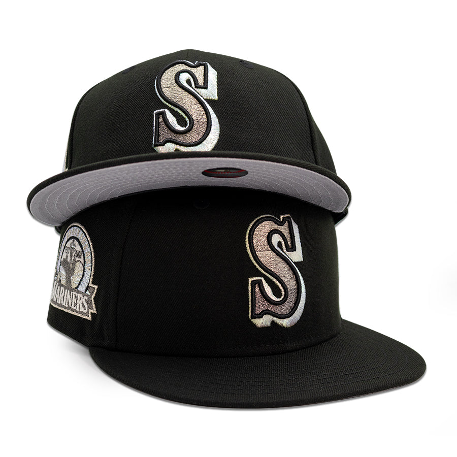 Seattle Mariners "STORM" Exclusive New Era 59Fifty Fitted Hat - Black