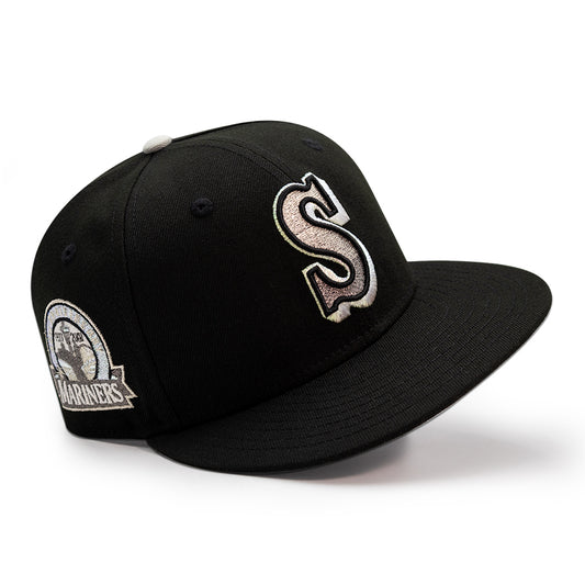 Seattle Mariners "STORM" Exclusive New Era 59Fifty Fitted Hat - Black