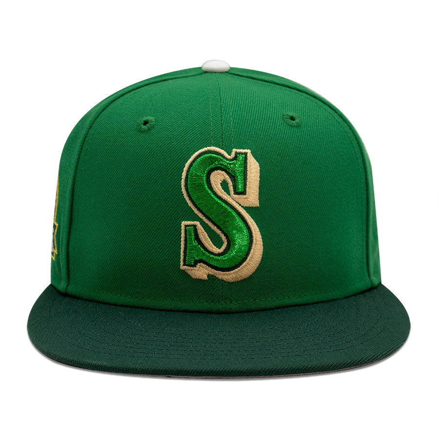 Seattle Mariners "SCEPTILE" Exclusive New Era 59Fifty Fitted Hat - Kelly Green/Dark Green