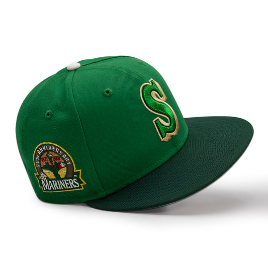 Seattle Mariners "SCEPTILE" Exclusive New Era 59Fifty Fitted Hat - Kelly Green/Dark Green