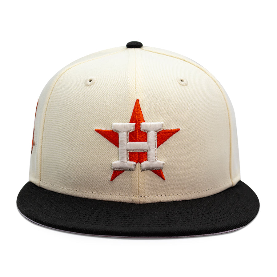 Houston Astros "ORANGE SLAB" Exclusive New Era 59Fifty Fitted Hat - Chrome/Black