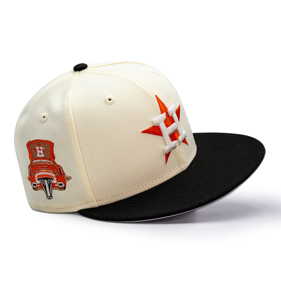 Houston Astros "ORANGE SLAB" Exclusive New Era 59Fifty Fitted Hat - Chrome/Black