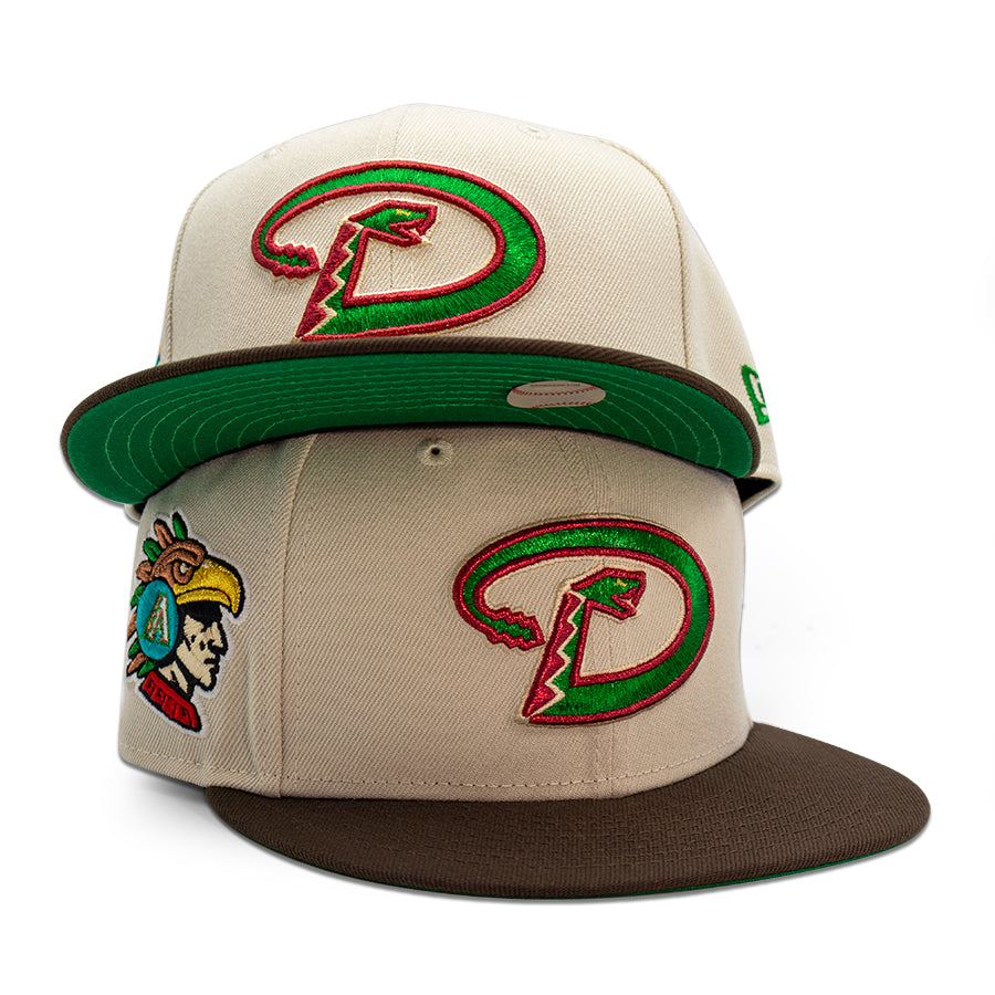 Arizona Diamondbacks "QUETZALCOATL" Exclusive New Era 59Fifty Fitted Hat - Stone/Walnut