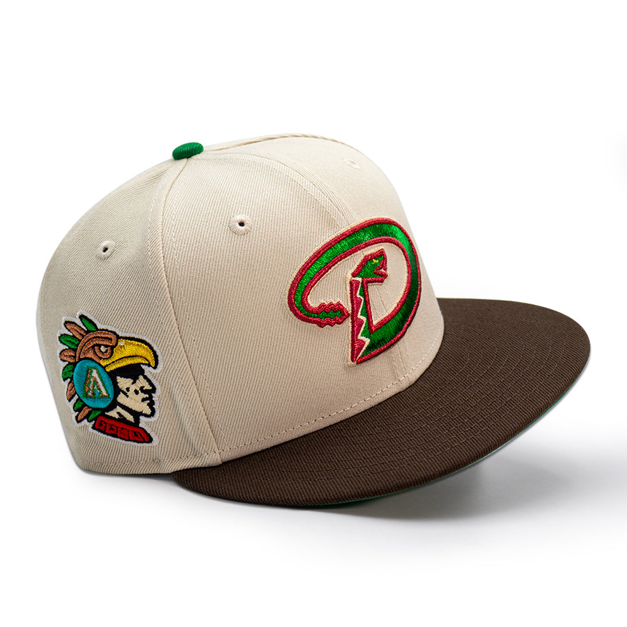 Arizona Diamondbacks "QUETZALCOATL" Exclusive New Era 59Fifty Fitted Hat - Stone/Walnut