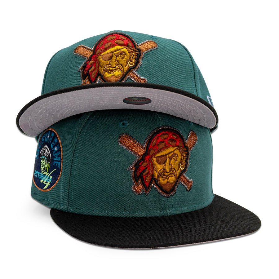 Pittsburgh Pirates "DEAD MAN'S CHEST" Exclusive New Era 59Fifty Fitted Hat - Northwest Green/Black