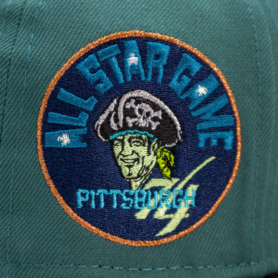Pittsburgh Pirates "DEAD MAN'S CHEST" Exclusive New Era 59Fifty Fitted Hat - Northwest Green/Black