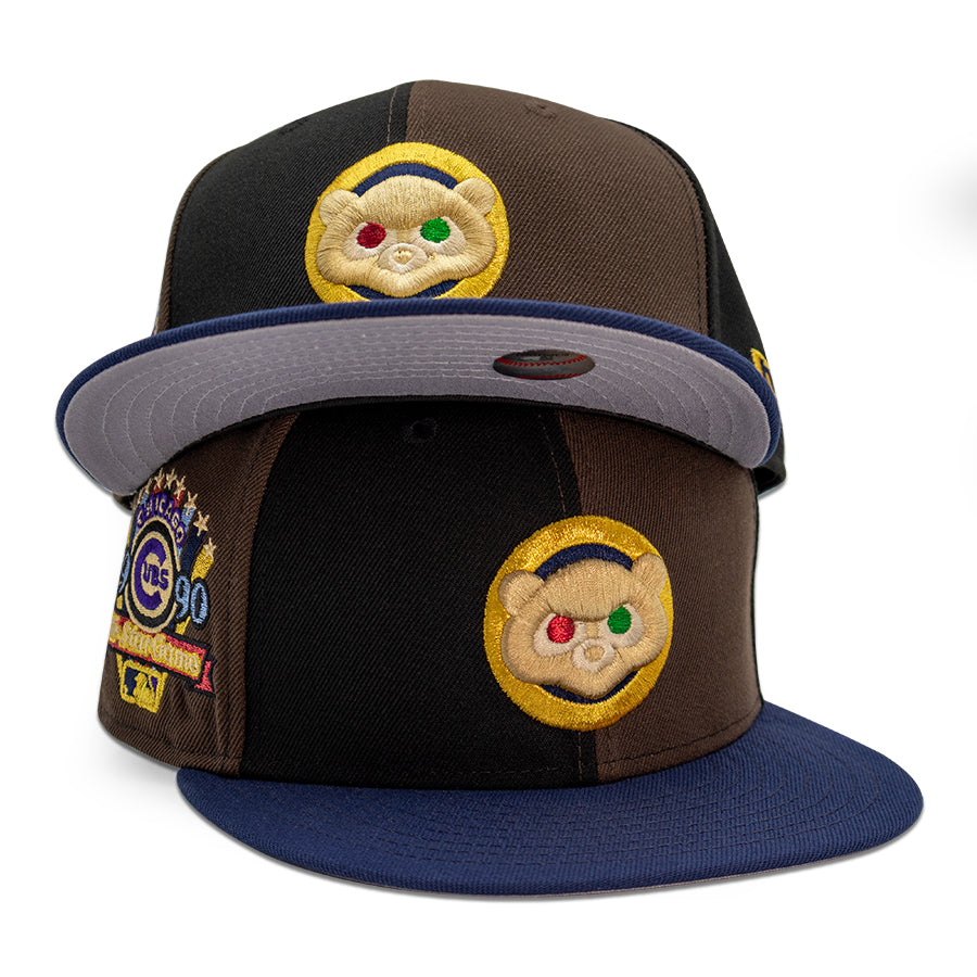 Chicago Cubs "B ASTA" Pinwheel Exclusive New Era 59Fifty Fitted Hat - Walnut/Black/Oceanside