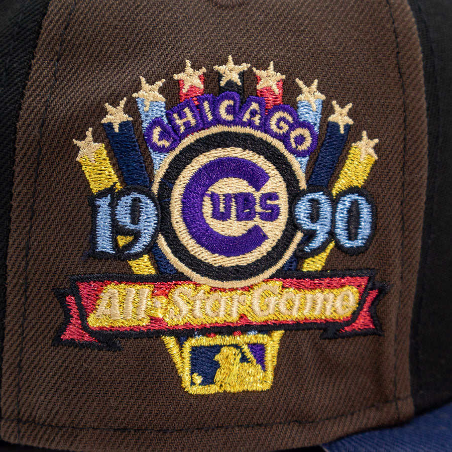 Chicago Cubs "B ASTA" Pinwheel Exclusive New Era 59Fifty Fitted Hat - Walnut/Black/Oceanside