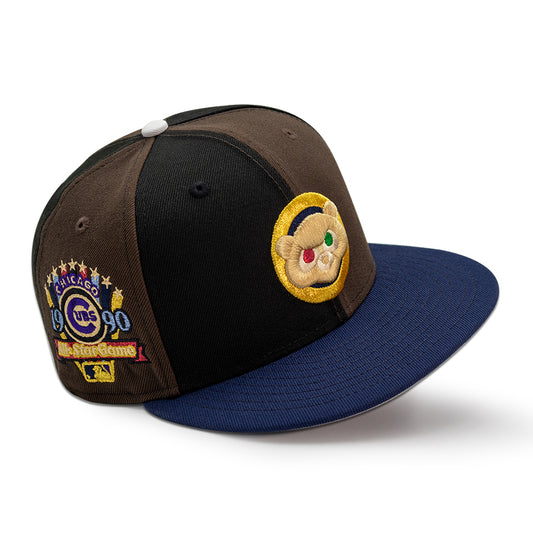 Chicago Cubs "B ASTA" Pinwheel Exclusive New Era 59Fifty Fitted Hat - Walnut/Black/Oceanside