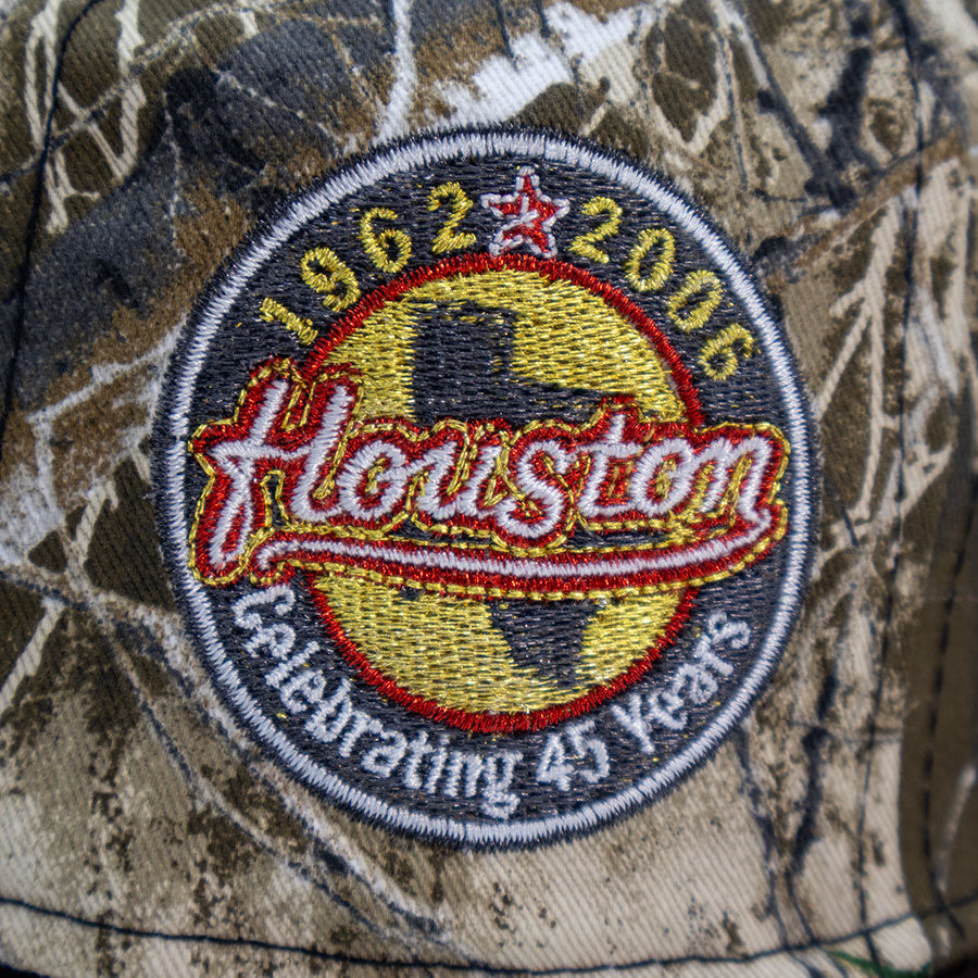 Houston Astros "COZY BLAMO" Pinwheel Exclusive New Era 59Fifty Fitted Hat - Real Tree/Black/Walnut