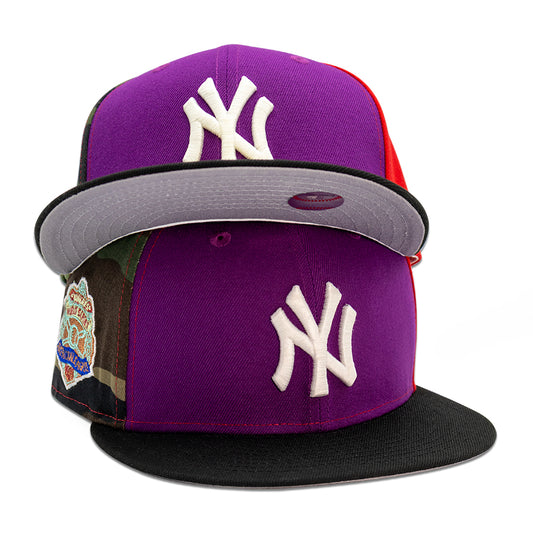 New York Yankees "HOMECOMING" Pinwheel Exclusive New Era 59Fifty Fitted Hat - Sparkling Grape/FDR/Matcha/Woodland/Real Tree