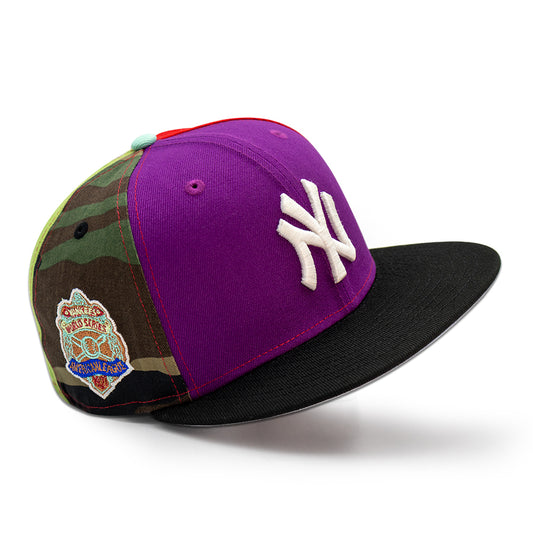 New York Yankees "HOMECOMING" Pinwheel Exclusive New Era 59Fifty Fitted Hat - Sparkling Grape/FDR/Matcha/Woodland/Real Tree