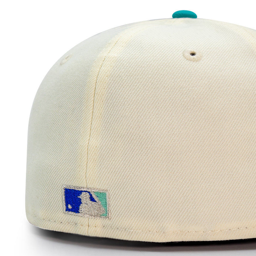 Florida Marlins "SPLASHER" Exclusive New Era 59Fifty Fitted Hat - Chrome/Lt Royal