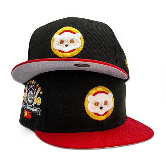 Chicago Cubs "BLOOD AND MANE" Exclusive New Era 59Fifty Fitted Hat - Black/Scarlet