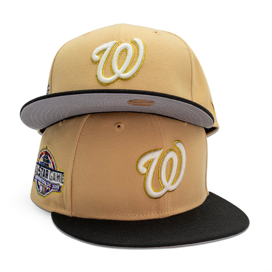 Washington Nationals "WHIT3BEARD" Exclusive New Era 59Fifty Fitted Hat - Pecan/Black