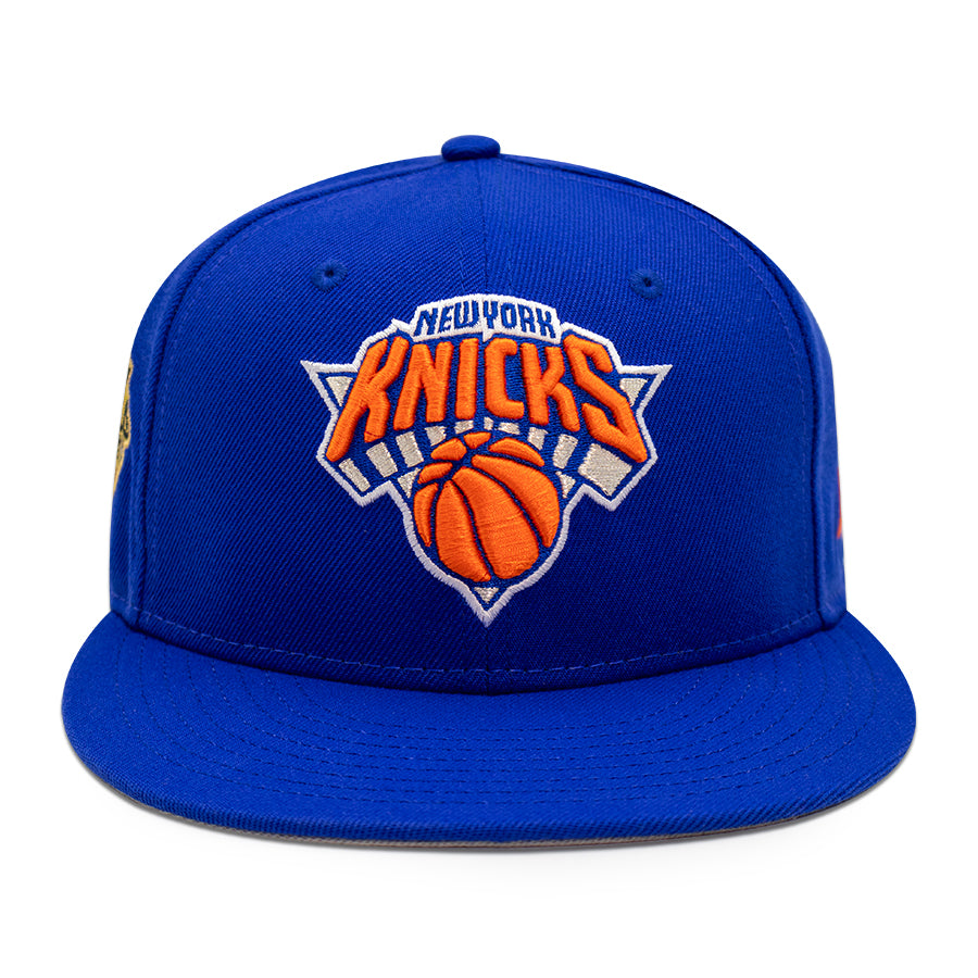 New York Knicks "THE FINALS" Exclusive New Era 59FIFTY Fitted Hat - Majestic Blue