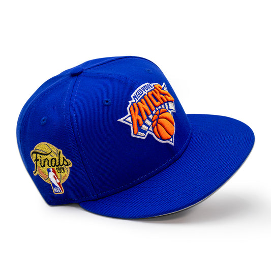 New York Knicks "THE FINALS" Exclusive New Era 59FIFTY Fitted Hat - Majestic Blue