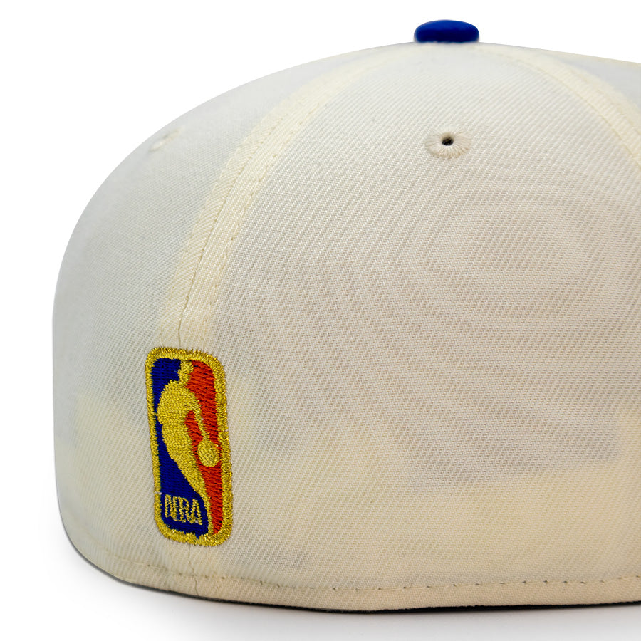New York Knicks "3X WORLD CHAMPIONS" Exclusive New Era 59FIFTY Fitted Hat - Chrome/Majestic