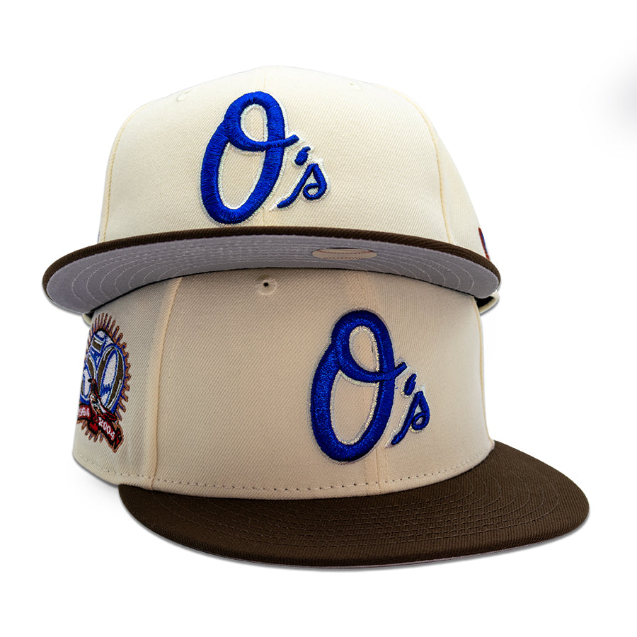 Baltimore Orioles "OATMEAL PIE" Exclusive New Era 59Fifty Fitted Hat - Chrome/Lt Royal