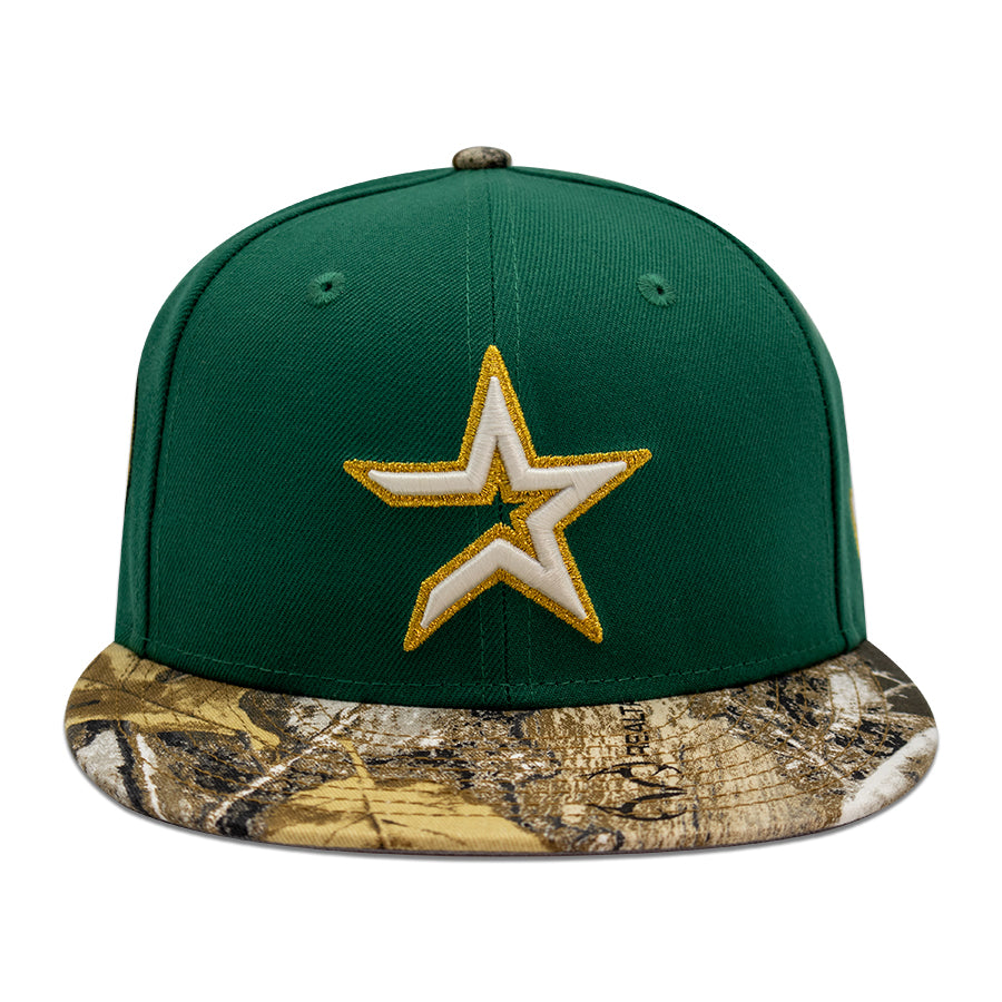 Houston Astros "MONEY TREE" Exclusive New Era 59Fifty Fitted Hat - Emerald/Real Tree