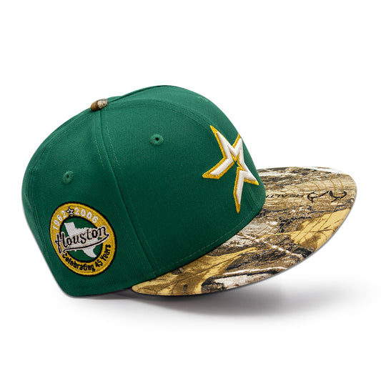 Houston Astros "MONEY TREE" Exclusive New Era 59Fifty Fitted Hat - Emerald/Real Tree