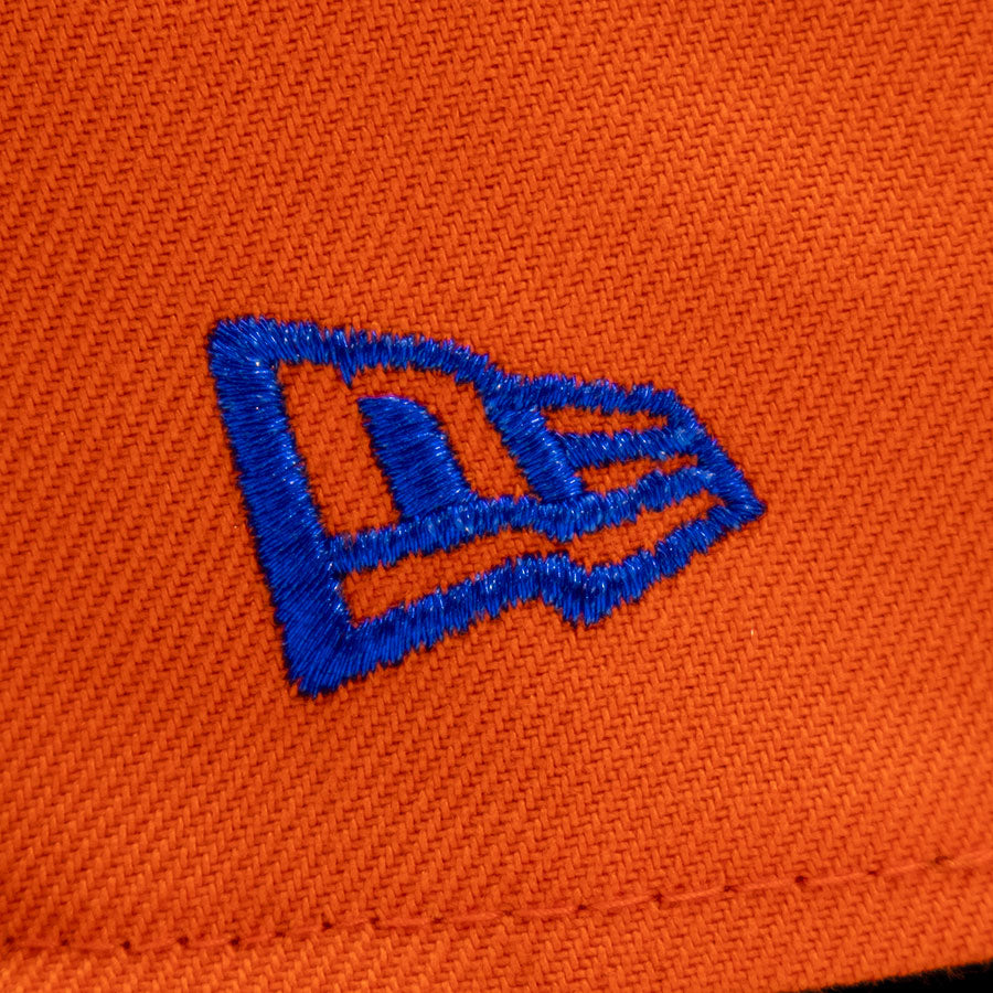 New York Knicks "NEW YORKS FINEST" Exclusive New Era 59FIFTY Fitted Hat - Royal/Orange/Black