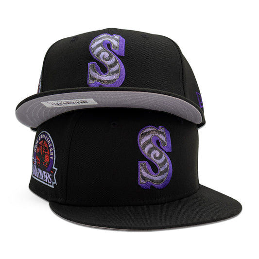 Seattle Mariners "SPLIT VISION" Exclusive New Era 59FIFTY Fitted Hat - Black