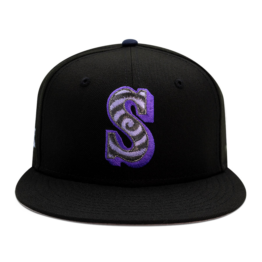 Seattle Mariners "SPLIT VISION" Exclusive New Era 59FIFTY Fitted Hat - Black