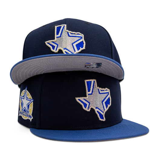 Dallas Cowboys "LONE STAR LEGACY" Exclusive New Era 59Fifty Fitted Hat - Ocean Side Blue/Light Blue