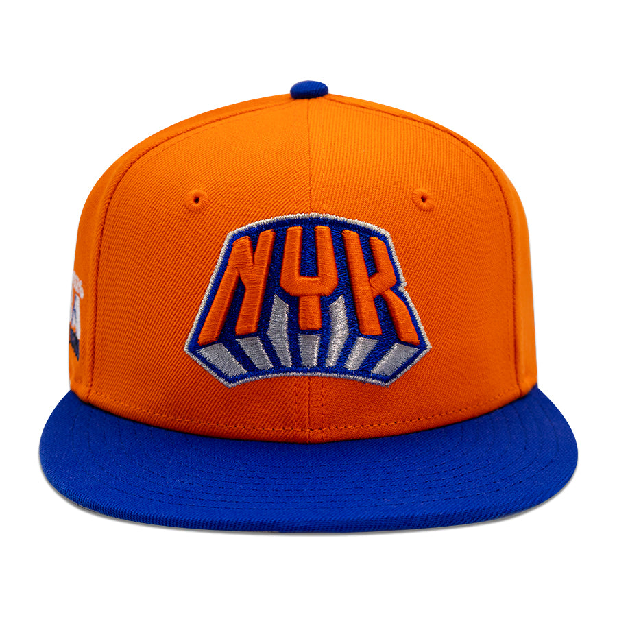 New York Knicks "THE BIG CITY" Exclusive New Era 59FIFTY Fitted Hat - Rush/Royal