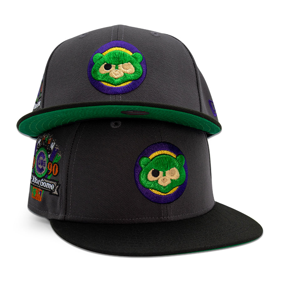 Chicago Cubs "EGGHEAD//RORANOA" Exclusive New Era 59Fifty Fitted Hat - Dark Graphite/Black