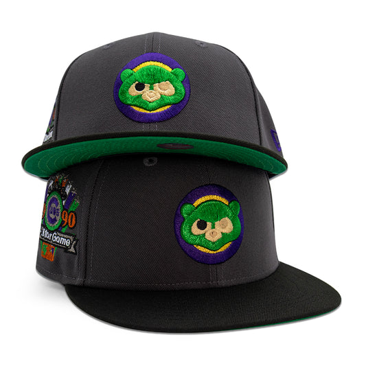 Chicago Cubs "EGGHEAD//RORANOA" Exclusive New Era 59Fifty Fitted Hat - Dark Graphite/Black