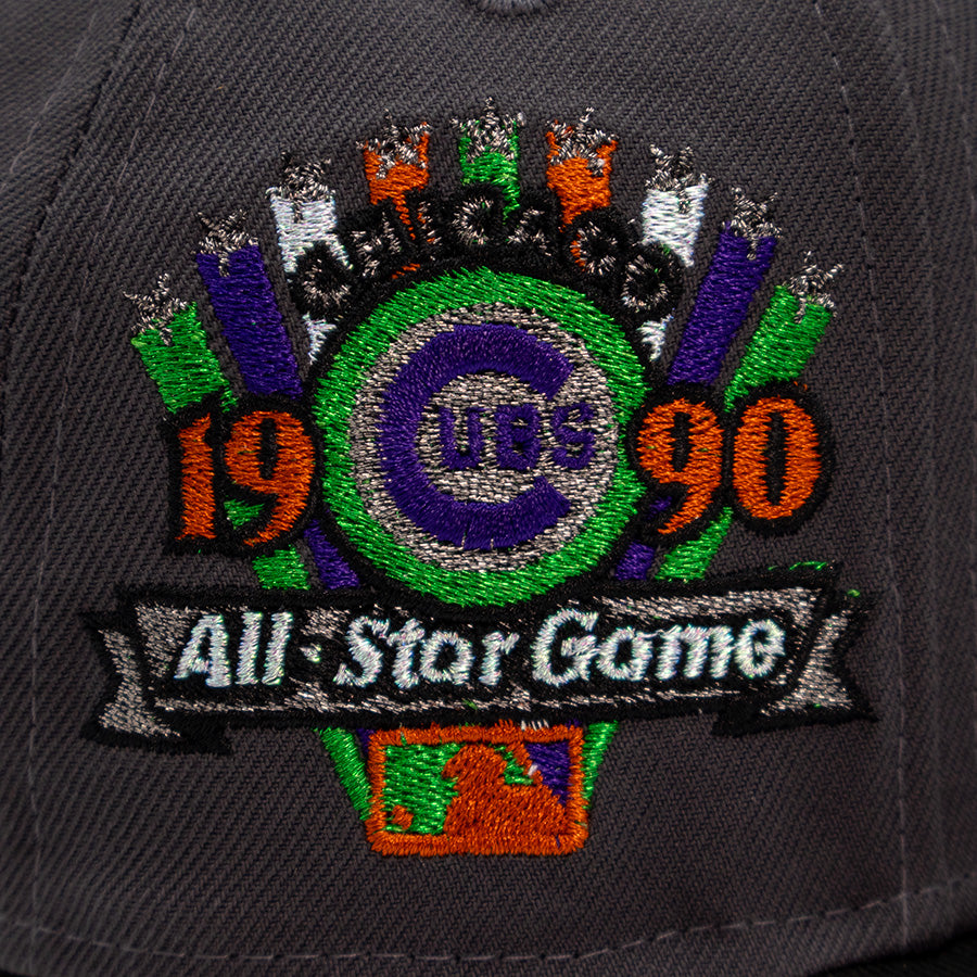 Chicago Cubs "EGGHEAD//RORANOA" Exclusive New Era 59Fifty Fitted Hat - Dark Graphite/Black
